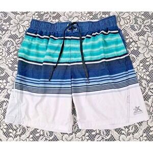 Zeroxposure Swim Shorts Men's XL Lining Pockets Hook & Loop Fly Elastic‎ Waist